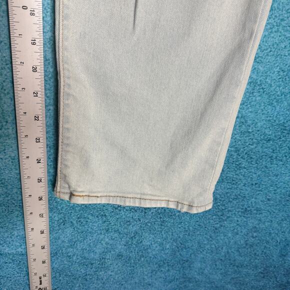 Levis Jeans Womens 28 Blue Denim Ribcage Straight Ankle Button Fly Size 28x27 - Picture 6 of 16
